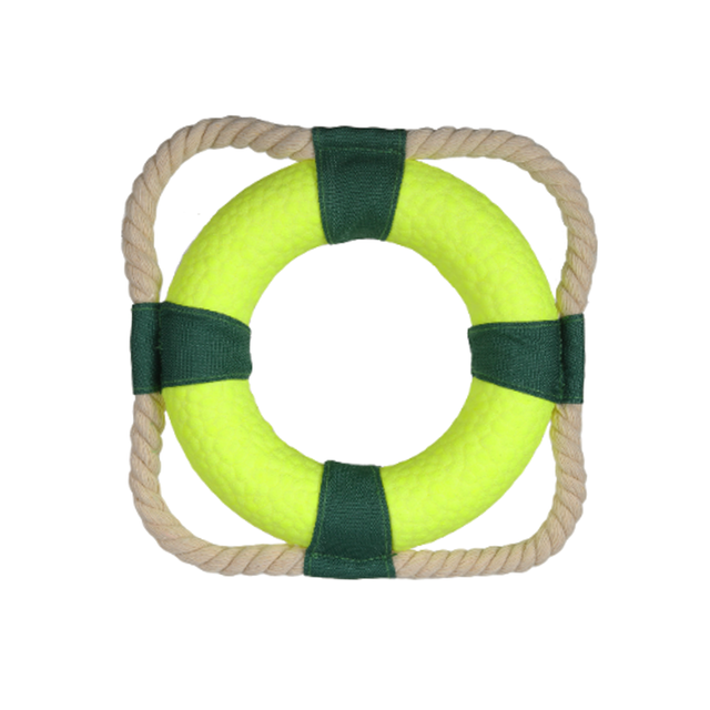 AquaLoop:Floating Dog Play Ring And Rope Indestructible Interactive Water Toys for Dogs