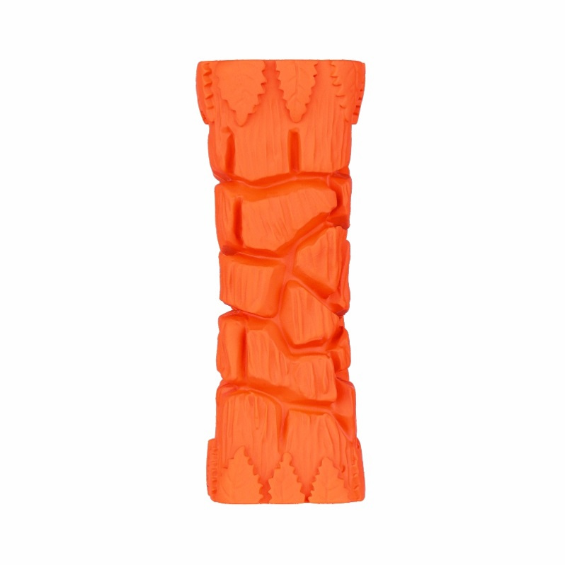 Orange Rubber Dog Toy Made of 100% Natural Rubber Trunk Shape Design Rubber Dog Squeak Toy