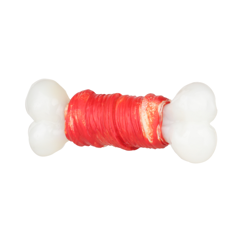OEM/ODM Toys Made of Rubber Mixed Nylon Material for Dogs Cleaning Teeth Nearly Indestructible Dog Toys