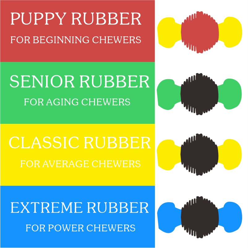 Hot Selling Chew Toys Made of 100% Natural Rubber Mixed Nylon Eco-friendly Durable Chew Toys