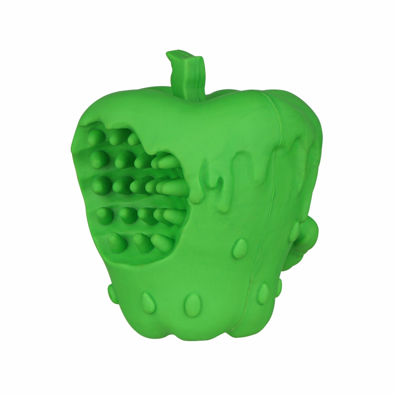 Teeth Cleaning Squeaky Pet Toy Apple Shape Design Squeaky Toy Pet Toy