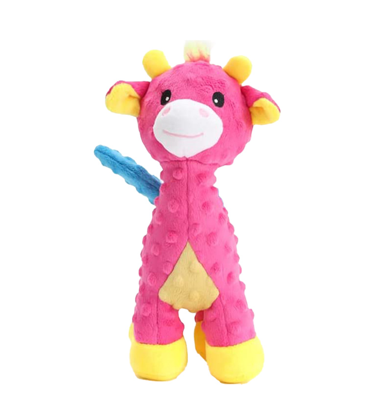 Sturdy Chew Plush Toys Made of Soft Fabric Filled with High Quality PP Cotton squeaky chew toy