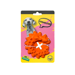 Dog Toy Material Made of 100% Natural Rubber Chewy Dog Boring Chameleon Feeding Toy
