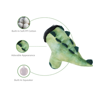 Cute Dinosaur Tail Design Made of Pp Cotton Natural Non-toxic Plush Dog Toy Suitable for Medium And Large Dogs To Chew