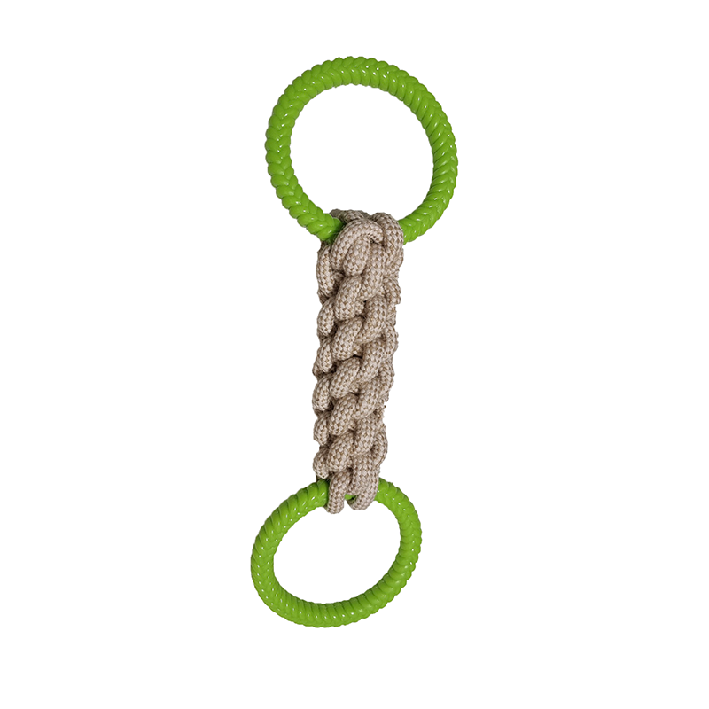 New Interactive Product High Quality Cotton & Linen Woven + Rubber Dog Toys Can Stand Strong Bites Suitable for Medium And Large Chewable Dog Toys