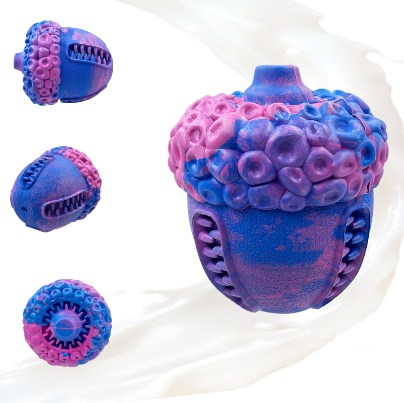 Amazon Best Dog Toys Made of 100 Natural Rubber Acorn Squeaky Healthy