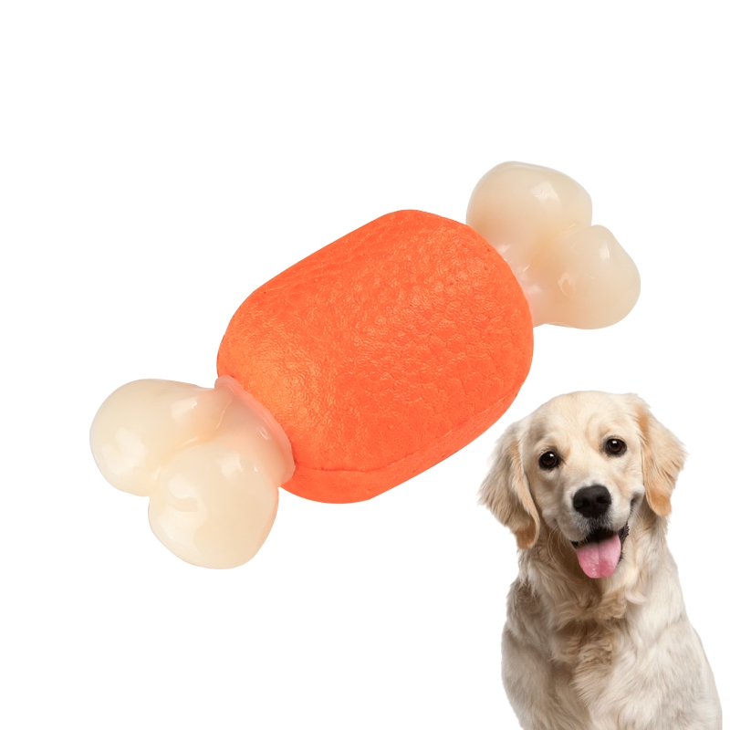 Amazon Hotsale Floating E-TPU And Nylon Chewing Dog Toys Molar-resistant Bone Shape Toy 