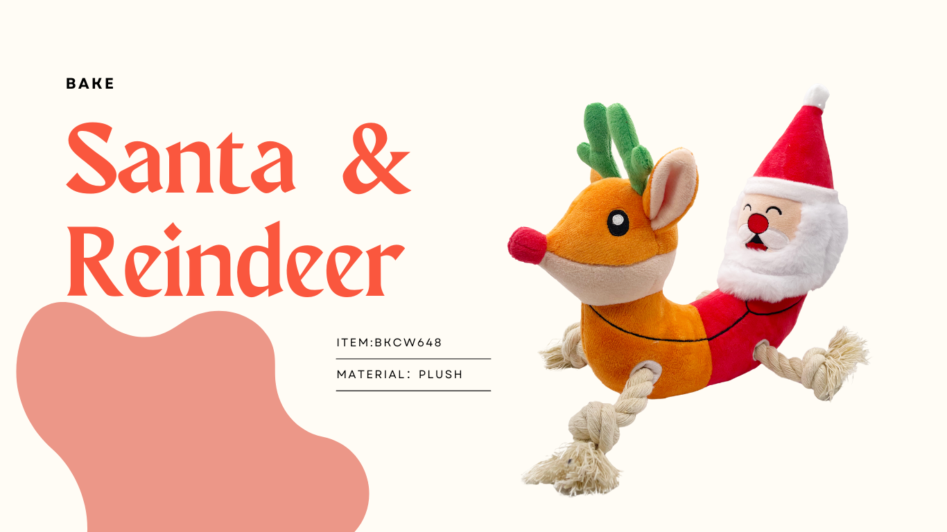 christmas giggling reindeer dog toy