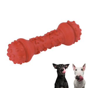Best Dog Dental Toys Made of 100% Natural Rubber Dumbbell Design Premium Teething Toys
