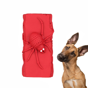 Trunk shape design 100% natural rubber is environmentally friendly to help dogs clean their teeth indestructible rubber dog toys