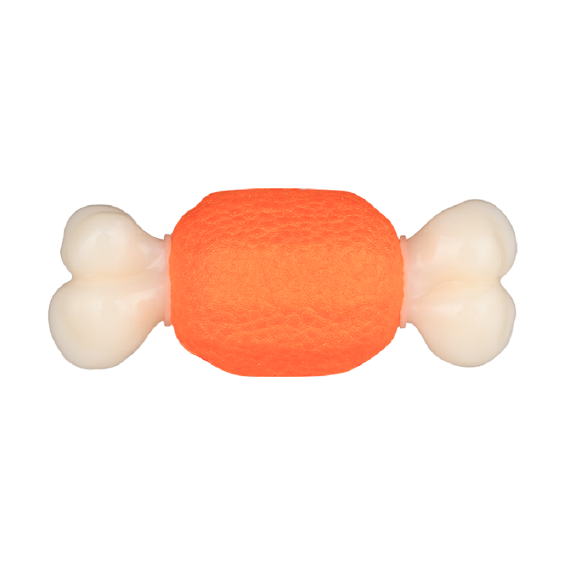 Bone Shape Design Is Hard And Chewy for Dogs To Grind Their Teeth And Relieve Boredom And Durable Nylon Mixed E-TPU Dog Toy
