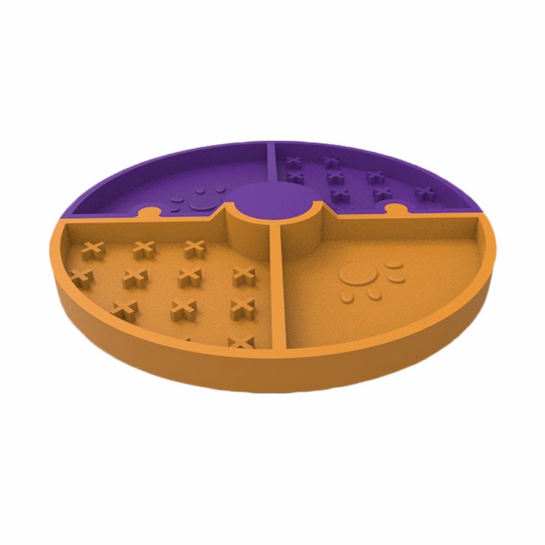 2022 Mixed Color Slow Release Dog Food Bowl Eating Slow Feeding Bowls with High Temperature Resistance for Dogs