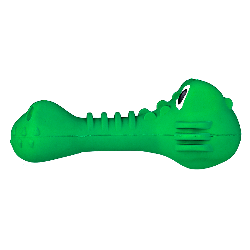 New Cross Border Pet Bite Simulates Crocodile Tooth Grinding Stick Toys Chirping Alligator Cleaning Toothbrushes with BB Call