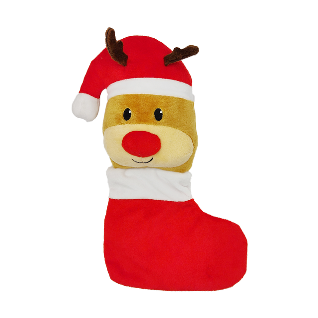 Plush Christmas Puppy Stuffed Animal To Keep Dogs Entertained When Alone