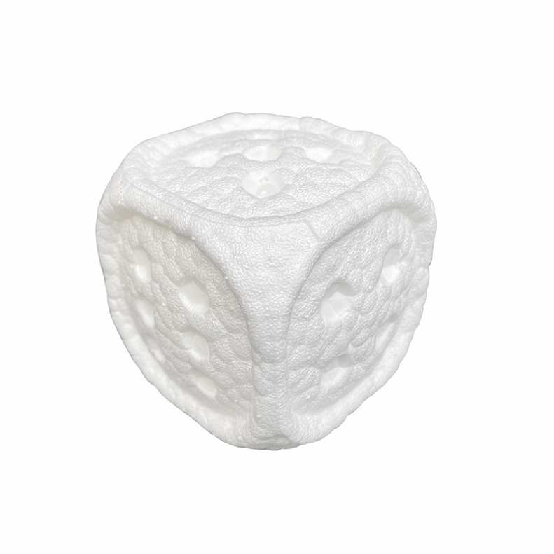 Eco-friendly E-TPU Material Floats on Water Dice Design The Most toughest E-TPU Pet Toy