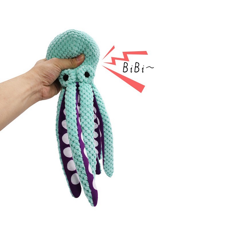 Manufacturers Custom Octopus Plush Dog Toy Suitable for Small, Medium And Large Dogs Chewing And Molar Cleaning Teeth