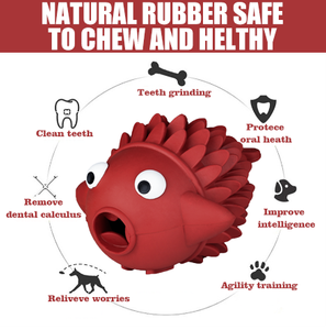 Small Fish Animal Series Design Waterproof And Durable Cleaning Teeth Suitable for Medium And Large Dogs, Chewing And Leaking Food Dog Toys