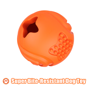 Hot Selling Dog Ball Chewy Leaky Dog ​​toy Made of Natural Rubber Non-toxic Multicolor Selection