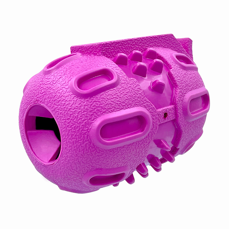 2022 New Grenade Design Pink Dog Chew Toy Durable Eco-Friendly Leaking Food Toys For Dogs