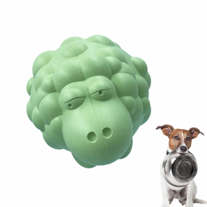 Rubber Dog Toy Manufacturer Small Sheep New Design Chewy Clean Teeth Squeaky Toys for Dogs