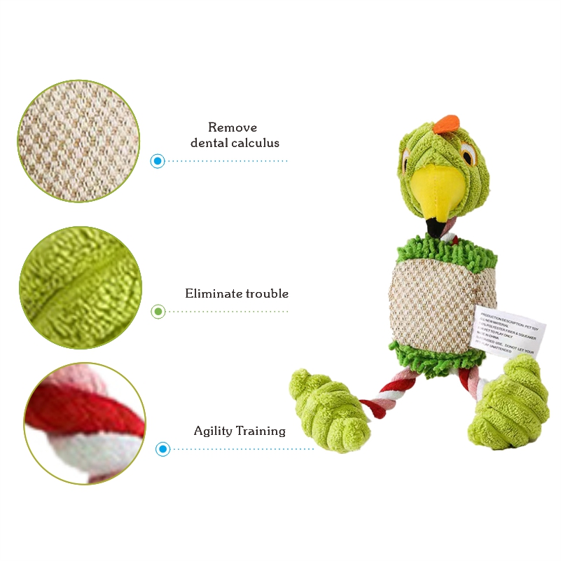 Made of Soft Fabrics To Help Dogs Clean Their Teeth Chewy Interactive Squeak Novelty Dog Plush Toy
