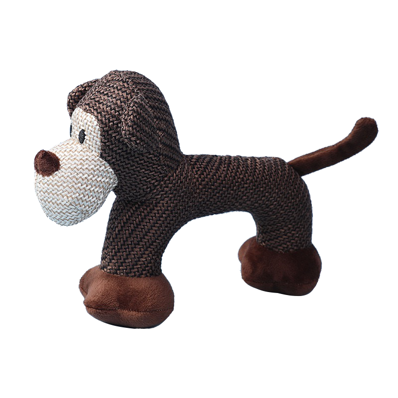 Puppy Animal Series Design Made of Pp Cotton Natural Non-toxic Squeaky Dog Toy Suitable for Small And Medium Sized Dogs To Chew