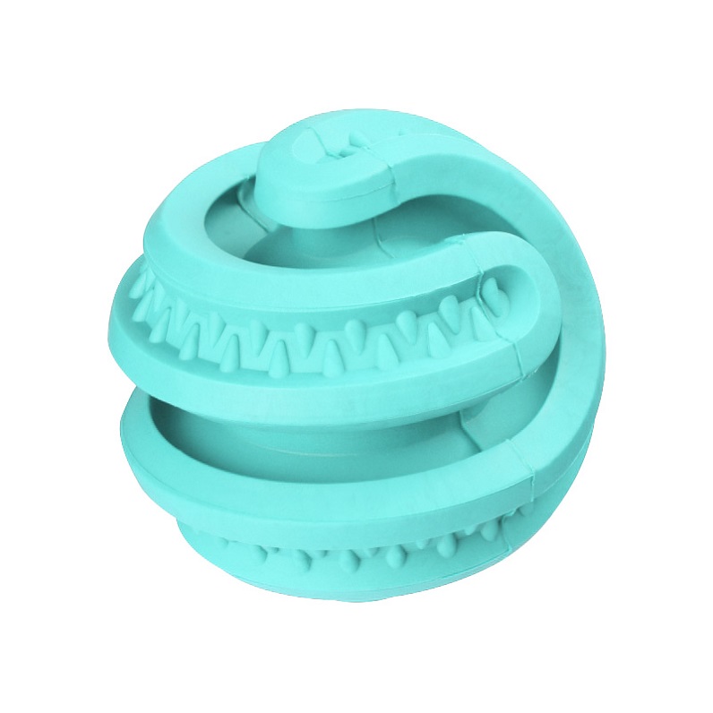 Wholesale Natural Rubber Chewing Feeder Dispensing Dog Toys Teeth Cleaning Interactive Puzzle Chewy IQ Training