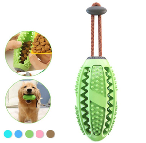 Non Toxic Rubber Squeaky Snack Dispenser Hidden Food Training Interactive Chew Toys