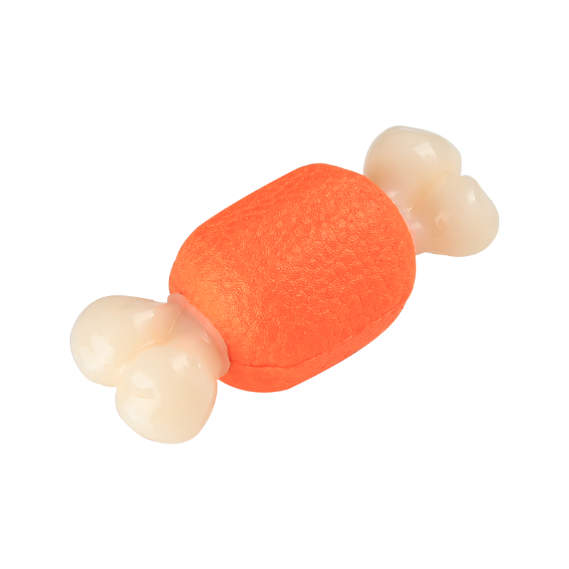 Bone Shape Design Is Hard And Chewy for Dogs To Grind Their Teeth And Relieve Boredom And Durable Nylon Mixed E-TPU Dog Toy