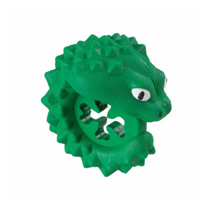 Non-toxic Natural Rubber Chameleon Design Teeth Cleaning Indestructible Chewy Dog Treat Dispenser