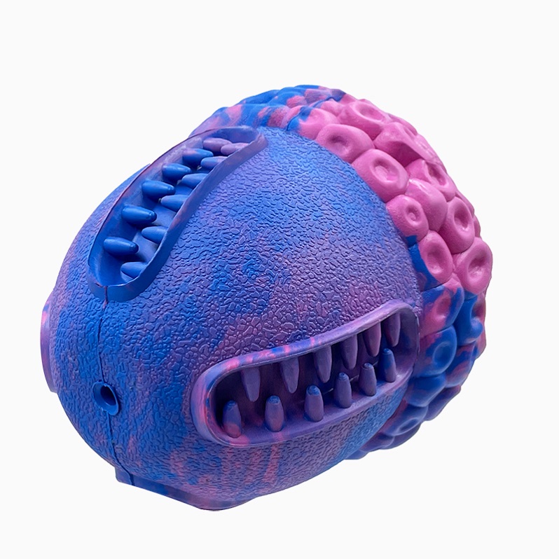 New Acorn Design Durable Natural Rubber Teeth Cleaning Squeaky Chew Toy Bite Resistant for Aggressive Dogs