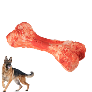 Bone-shaped Chew Dog Toy for Medium And Large Pets Durable Non-toxic Natural Rubber 