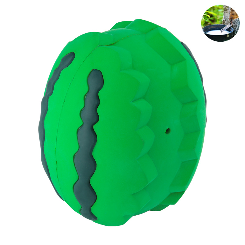 Fruit Watermelon Design Uses 100% Natural Rubber To Make Chewy Snack Dispenser Tough Dog Toys