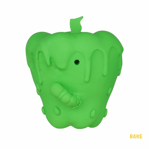 Apple-shaped Dog Chew Toy Made of 100% Natural Rubber Chew-resistant Interactive Chewing Dog Toy Ball