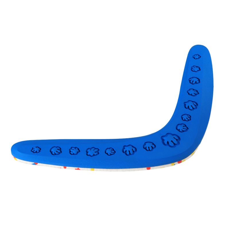 E-TPU And Rubber Toys Eco-friendly Chewy Interactive Retrieve Dog Toy Boomerang Design