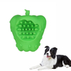 New design OEM/ODM pet toys rubber indestructible dog squeaky molar toys X\'Mas apple dog toys