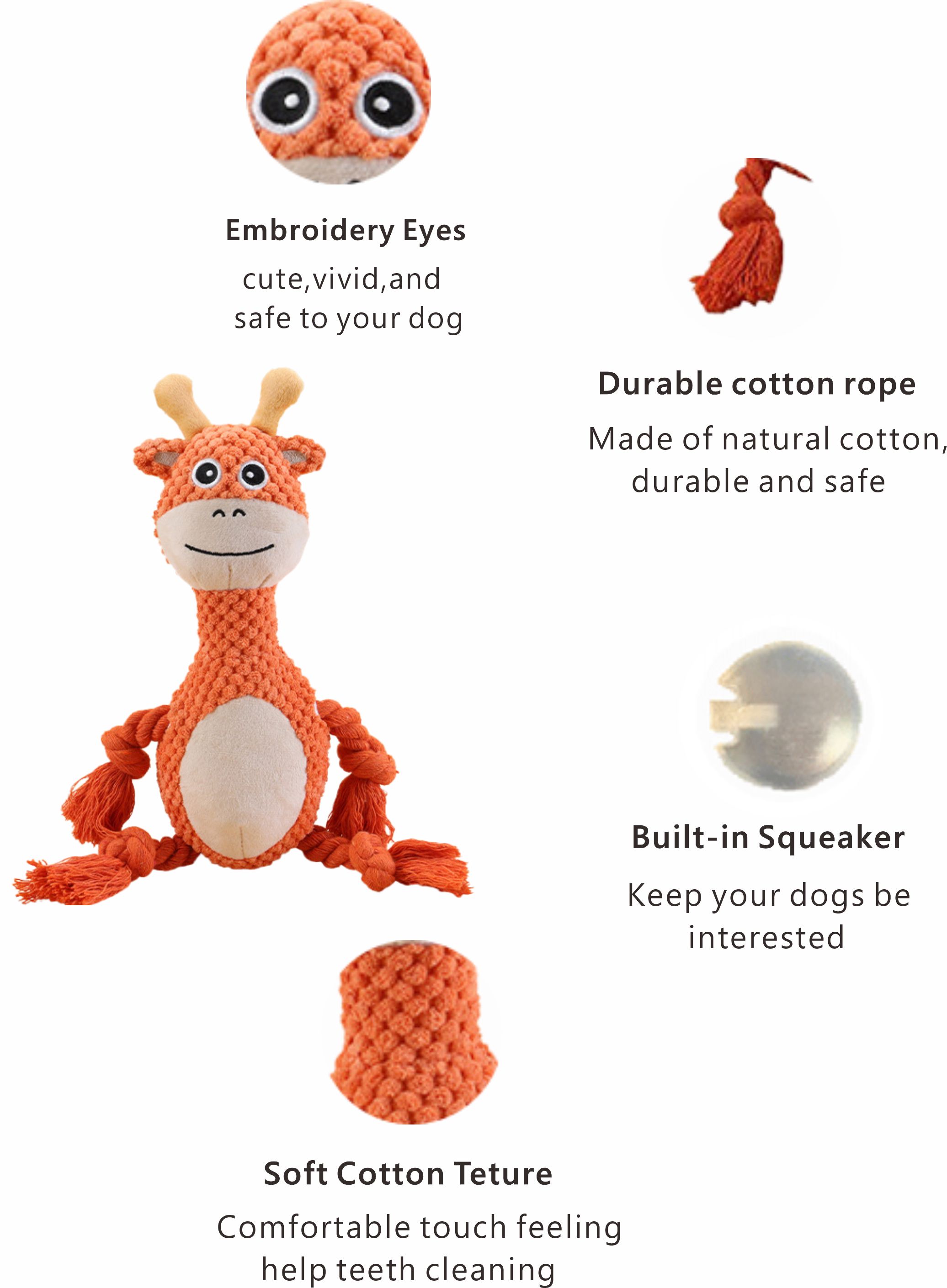 Plush Squeaky Dog Toy