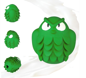 New Arrival Owl Design Natural Rubber Slow Feeder Leaking Treat Food Dispenser Teeth Cleaning Molar Indestructible Dog Pet Toy