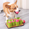 Dog Snuffle Mat Interactive Puzzle Foraging Feeding Pad Squeak Strawberry Toys for Puppy Improving Intelligence