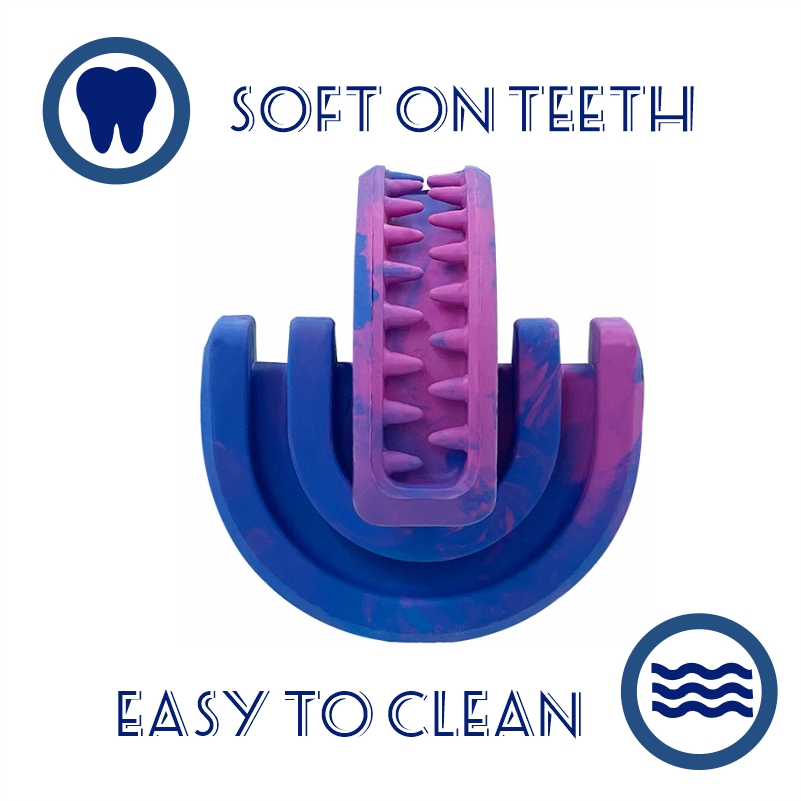 Dog Teeth Chew Toys Made of 100% Natural Rubber Chewy Lovely Food Dispensing Chew Toys