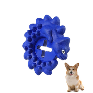 Dog Hiding Food Toy Made of 100% Natural Rubber Chameleon Design Chewy Durable