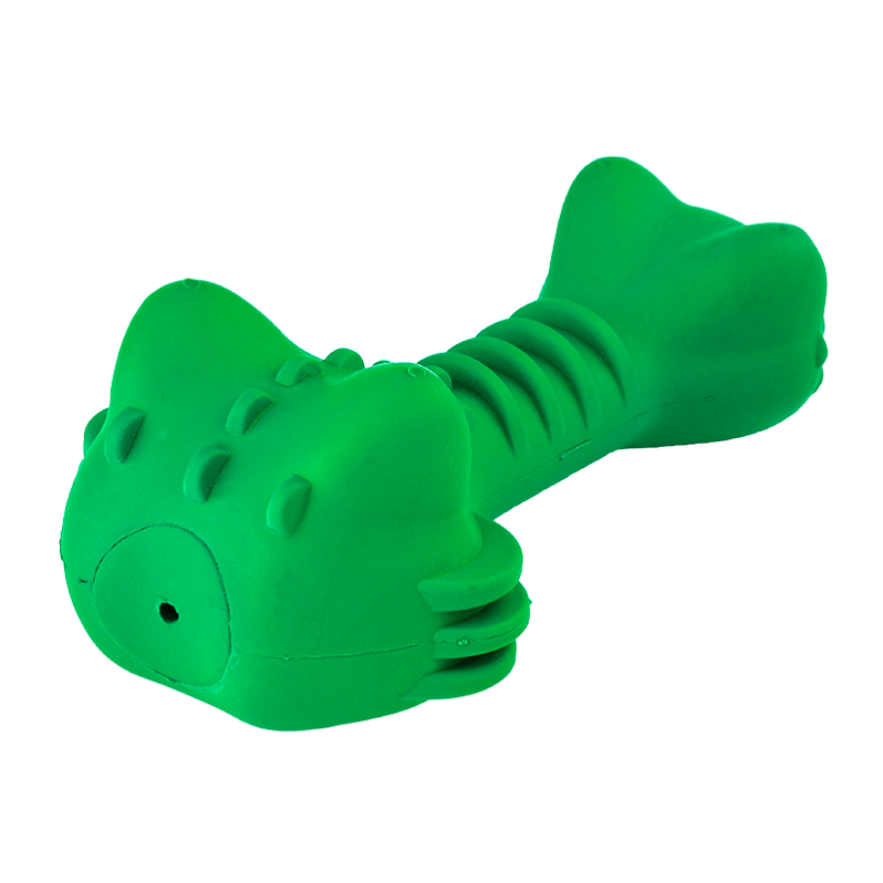 Rubber Dog Chews Made of 100% Natural Rubber Chewy Sounding Dog Toys Alligator Chirping Toy