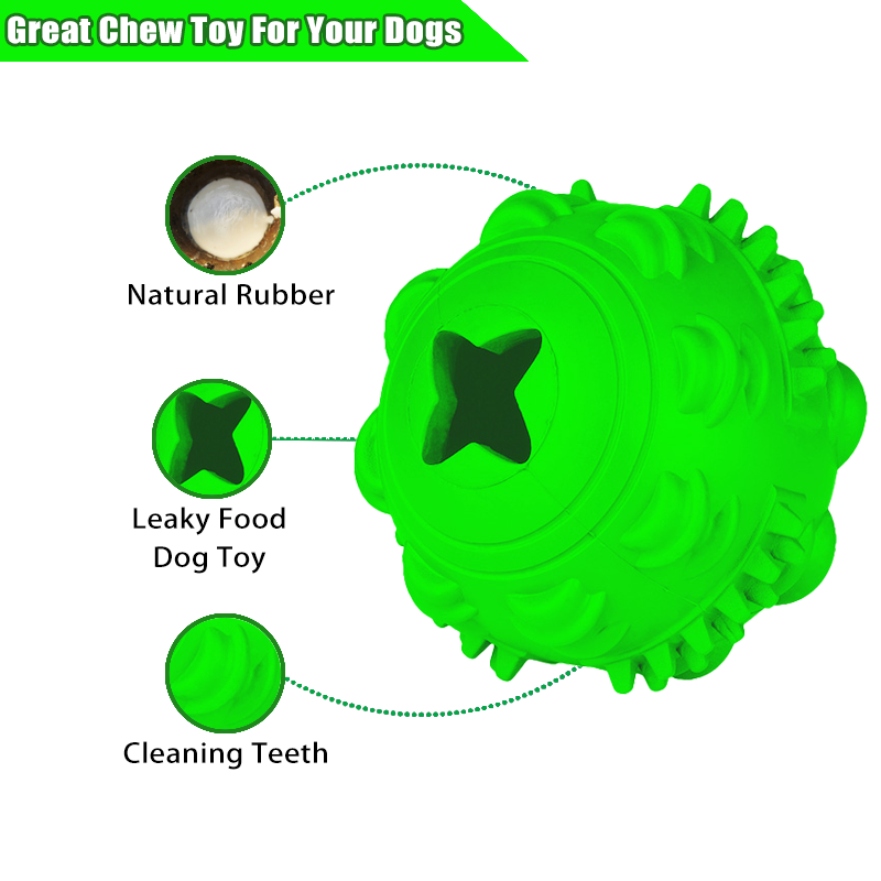 BAKE Dog Treat Balls, Interactive Toy Balls, Dog Chew Toys for Aggressive Chewers, Small To Medium Dogs Leaky Food Toys