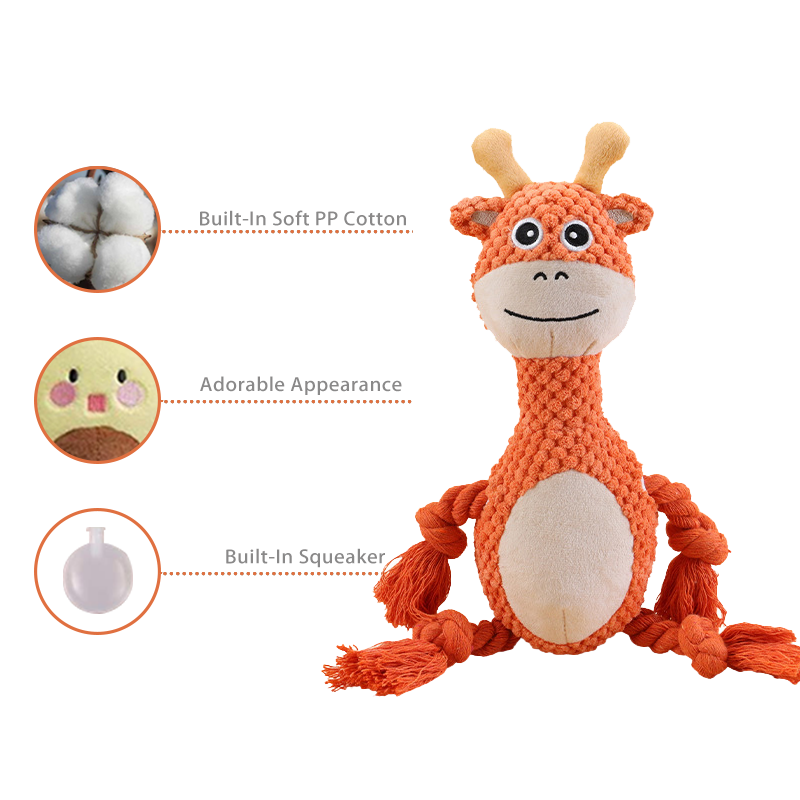 This Year, The New Animal Series Durable Stuffed Plush Dog Toys Are Suitable for Small, Medium And Large Breeds of Aggressive Chewers To Help Them Solve Their Troubles And Clean Their Teeth